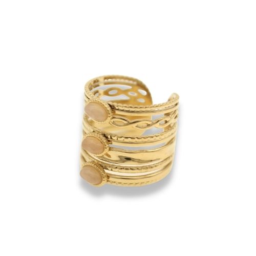 Statement Ring - Wikkel Ring - Statement Ring Adjustable - Brede Statement Ring - Statement Ring Goud