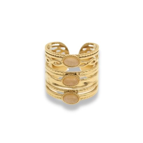 Statement Ring - Wikkel Ring - Statement Ring Adjustable - Brede Statement Ring - Statement Ring Goud