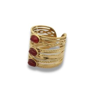 Statement Ring - Wikkel Ring - Statement Ring Adjustable - Brede Statement Ring - Statement Ring Goud