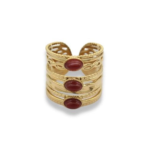 Statement Ring - Wikkel Ring - Statement Ring Adjustable - Brede Statement Ring - Statement Ring Goud