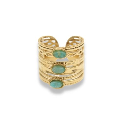 Statement Ring - Wikkel Ring - Statement Ring Adjustable - Brede Statement Ring - Statement Ring Goud