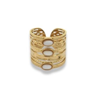 Statement Ring - Wikkel Ring - Statement Ring Adjustable - Brede Statement Ring - Statement Ring Goud