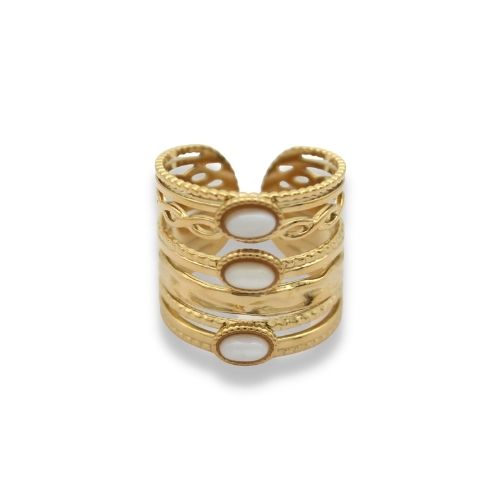 Statement Ring - Wikkel Ring - Statement Ring Adjustable - Brede Statement Ring - Statement Ring Goud